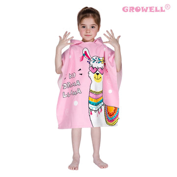 Hooded Kids Beach Towels - Toddler Bath Towel Girls Boys Swim Cover-Ups For Ages 1 To 6 Kids Pool Towels Quick Dry Lightweight S