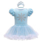 NEWEPIE Baby Girls Elsa Princess Costume Halloween Outifts Birthday Romper Tutu Dress w/Headband