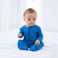 Guisby Baby Footed Pajamas With Mitten Cuffs, Double Zipper Rayon Sleeper Pjs 0-3 Months