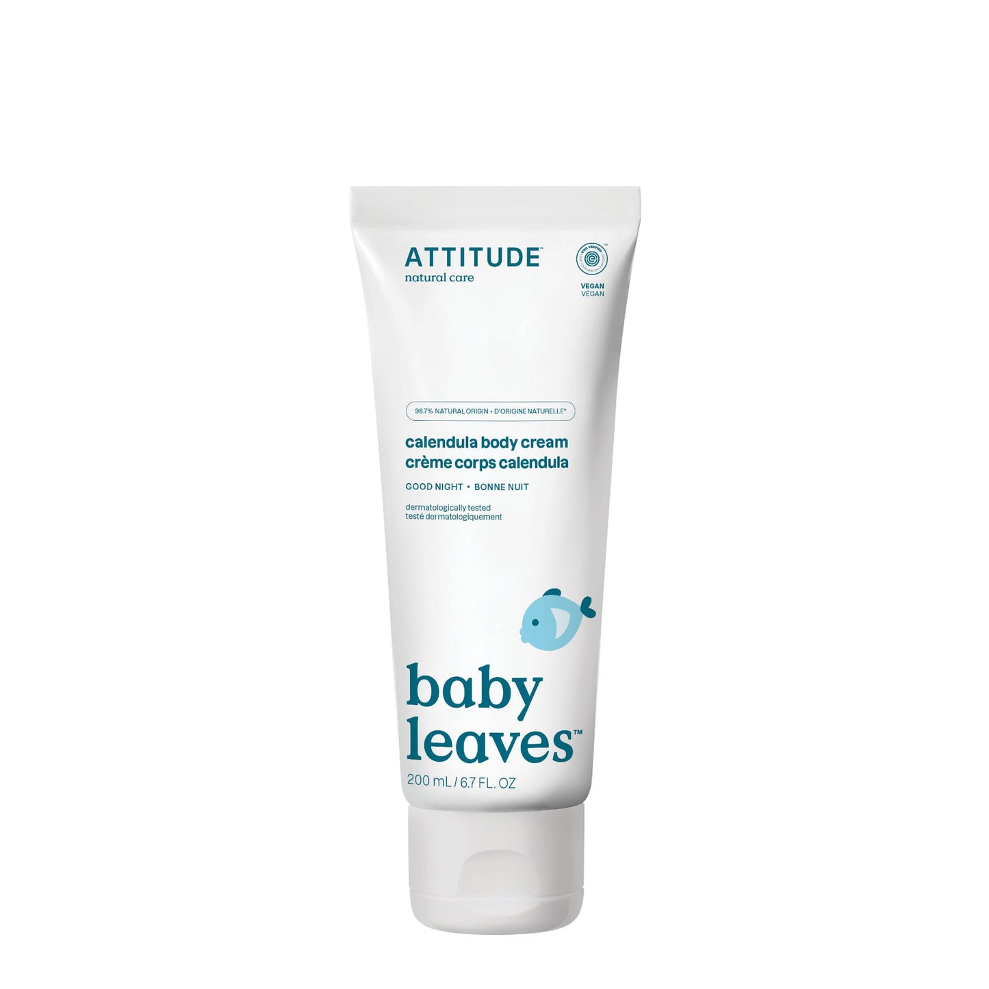Attitude Body Cream For Baby, Ewg Verified, Made With Naturally Derived Ingredients, Vegan, Good Night, 6.7 Fl Oz