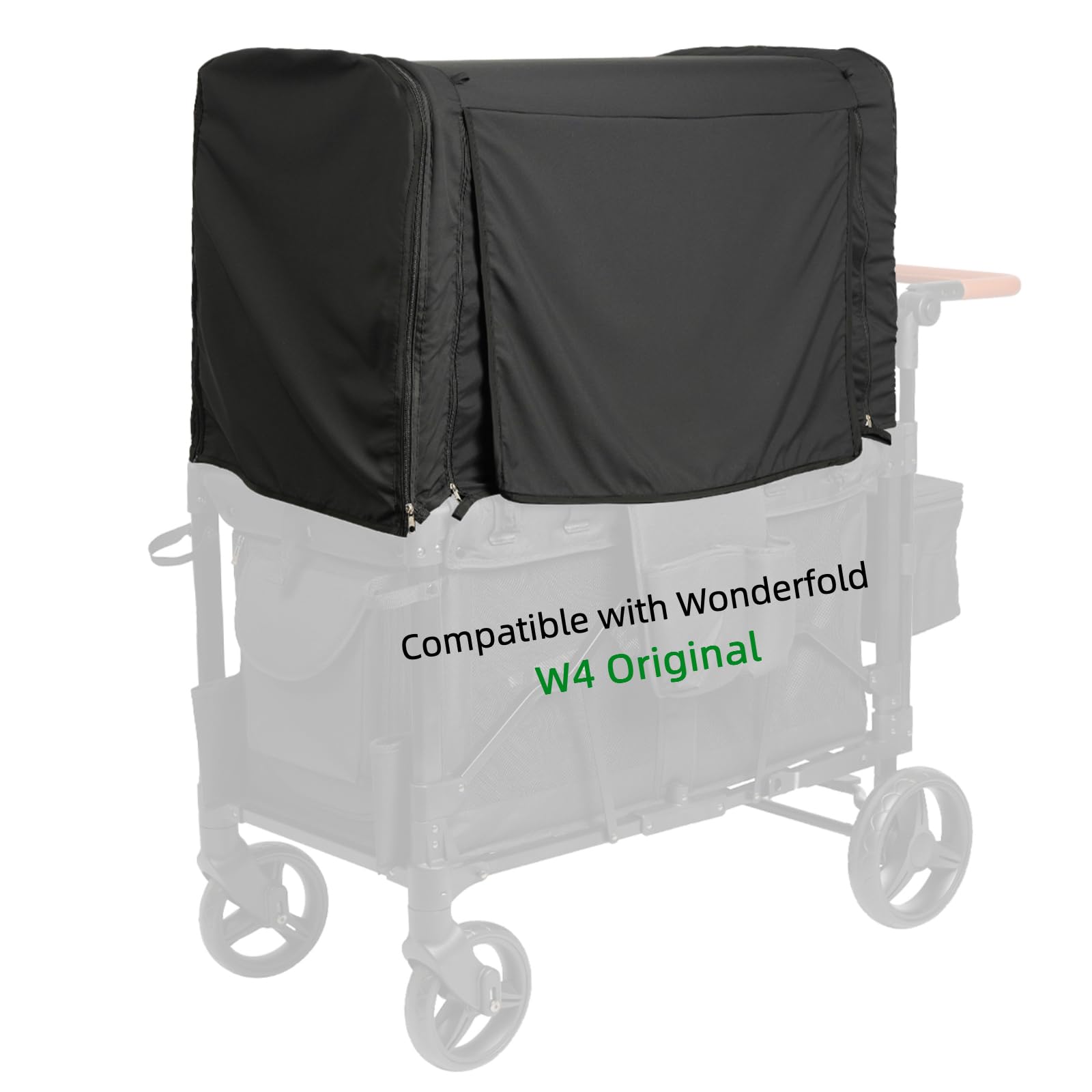 Hiviva Wagon Stroller Weather Shield for Wonderfold W4 Original, Sunshade, Mosquito Net, Waterproof and Winderproof, with Adjust