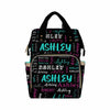 Personalized Name Bag, Custom Diaper Bag Gifts For Mom Fashion Multifunctional Daycare Bag Mummy Nursing Baby Bags Shoulder Bag