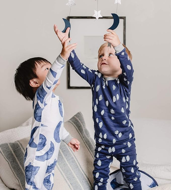 Burt'S Bees Baby Baby Boy'S Pj Set, Tee And Pant 2-Piece Pajamas, 100% Organic Cotton, In The Pines, 18 Months