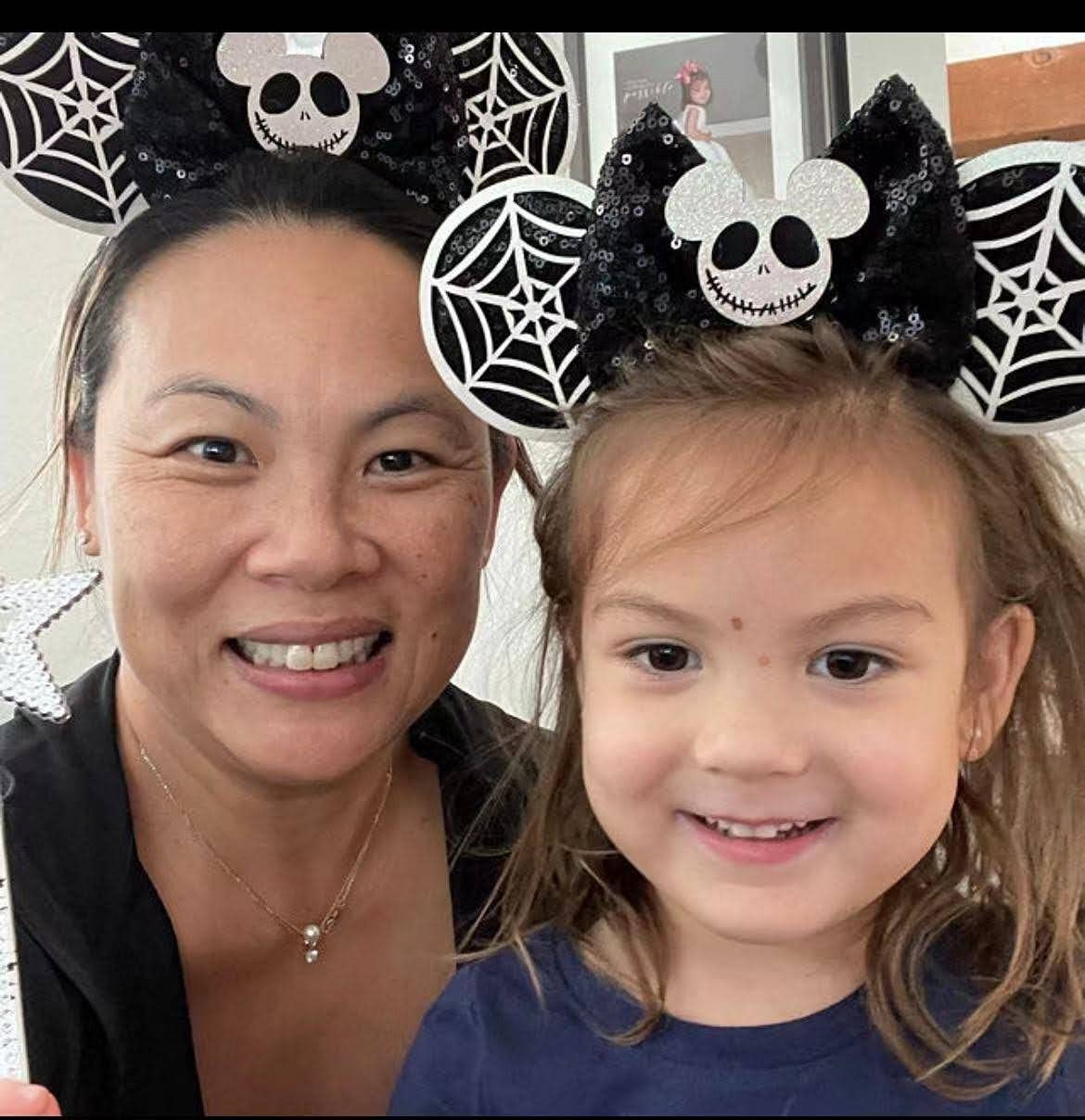 Clgift Halloween Jack Minnie Ears,Pick Your Color, Iridescent Minnie Ears, Silver Gold Blue Minnie Ears, Rainbow Sparkle Mouse E