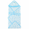 Baby Wrapper Blanket for Newborn| Soft Hooded Baby Wrap| 06M| Sky Blue