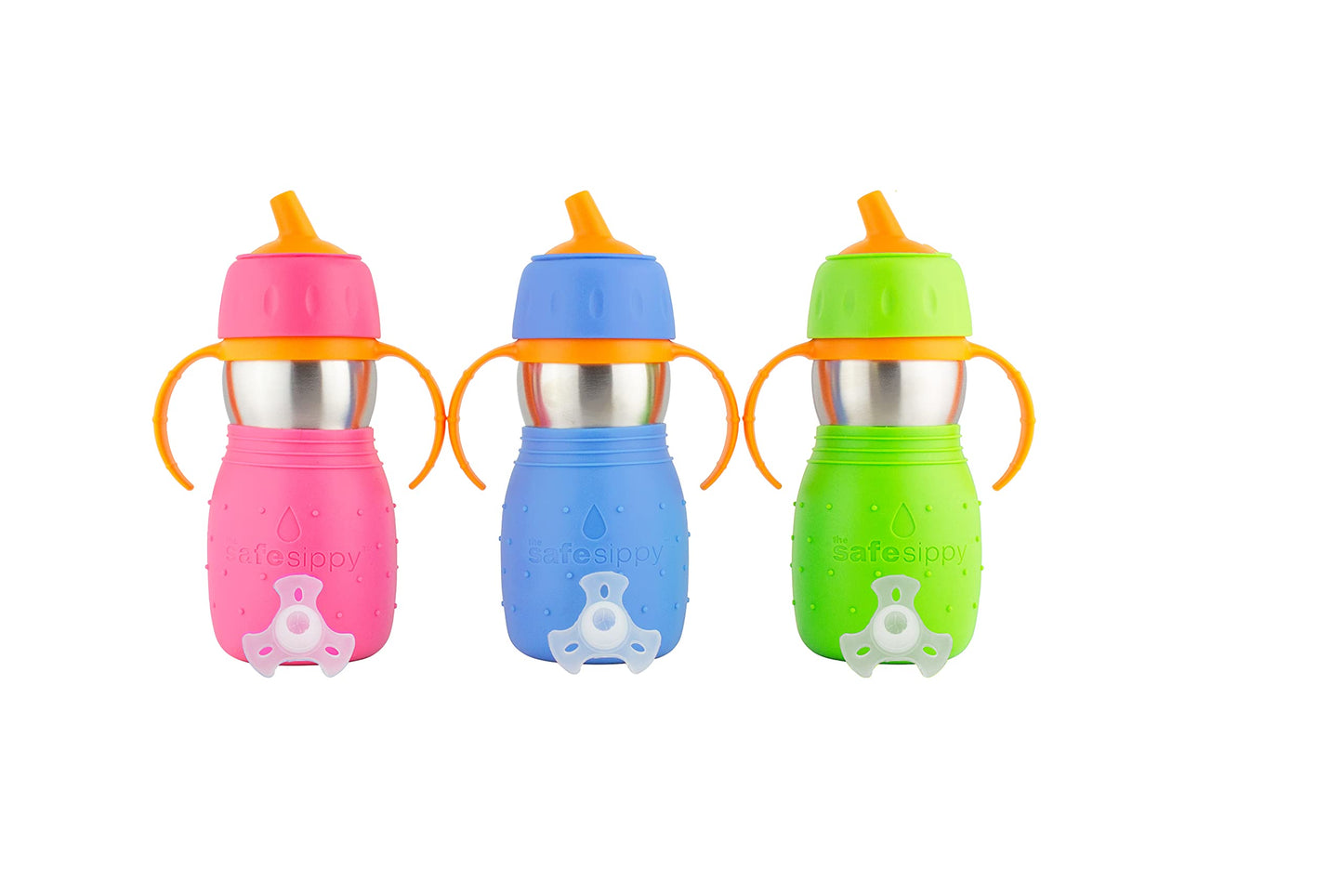 Kid Basix Safe Sippy, Stainless Steel Cup For Babies/Toddlers, Round Spout, Dishwasher Safe, Bpa Free, 11 Oz. Travel/School/Play