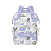 Noverbibi Custom Horse Baby Diaper Bag with Name - Personalized Nursing Travel Tote Backpack for Mom or Dad, Custom Name Baby Da