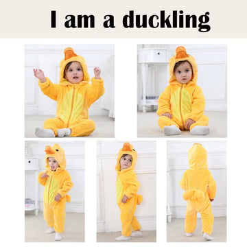 Qiaoniuniu Halloween Baby Duck Costumes Toddler Outfit Infants Cosplay Romper 6-12 Months