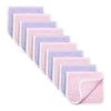 Synrroe Burp Cloths Large, Muslin Burp Cloths For Baby Girls, Pack Of 10 Extra Absorbent And Soft Muslin Bibs, 6 Layers 20 By 10