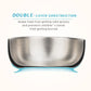 Mr. Chou Baby Bowls With Non-Slip Silicone Suction Cup, Insulated Double-Layer 304 Stainless Steel Toddler Bowls With Bpa Free A