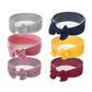 Hasthip Multicolor Pack Of 6 Turban Knotted Cotton Girls Headbands/ Hairband To Wrap Super Soft And Stretchy Hair For Baby Girls