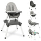 Baby Highchair,6 In 1 High Chairs For Babies And Toddler Baby Feeding Chair Coverts To Highchair For Baby, Kids Learning Table,B