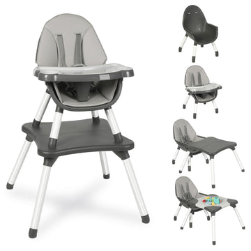 Baby Highchair,6 In 1 High Chairs For Babies And Toddler Baby Feeding Chair Coverts To Highchair For Baby, Kids Learning Table,B