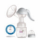 Beebaby Comfort Fit 2In1 Manual Breast Pump For Breastfeeding, 3 Level Adjustable Suction, Slim Neck Bottle Connector, Bpa Fre