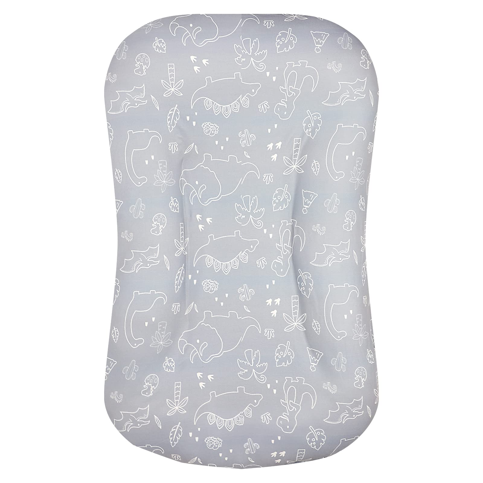 Dilimi Baby Lounger Cover For Boys And Girls Removable Cover Ultra Soft Comfortable Slipcover,Dinosaur(Lounger Not Included)