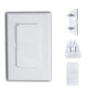 White Double Outlet Covers Baby Proofing (20 Pack, 40 Sockets) | Baby Proof Plug Covers For Electrical Outlets | Safe & Secure B