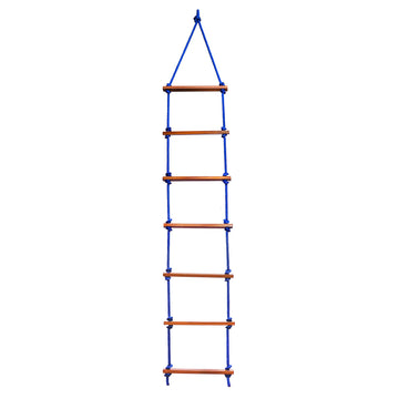 Ashish Rope Climbing Ladder Indoor/Outdoor For Kids  Ninja, Kid Ladder For 4 To 10 Years (Blue)