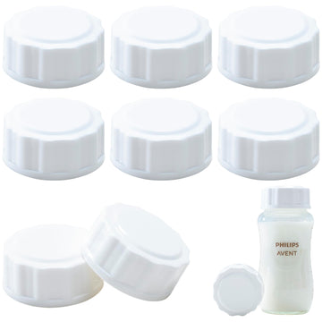 Travel And Storage Bottle Caps Compatible With Avent Baby Bottles, Bottle Lids Replacement, Spill-Proof, Leak-Resistant, Easy-To