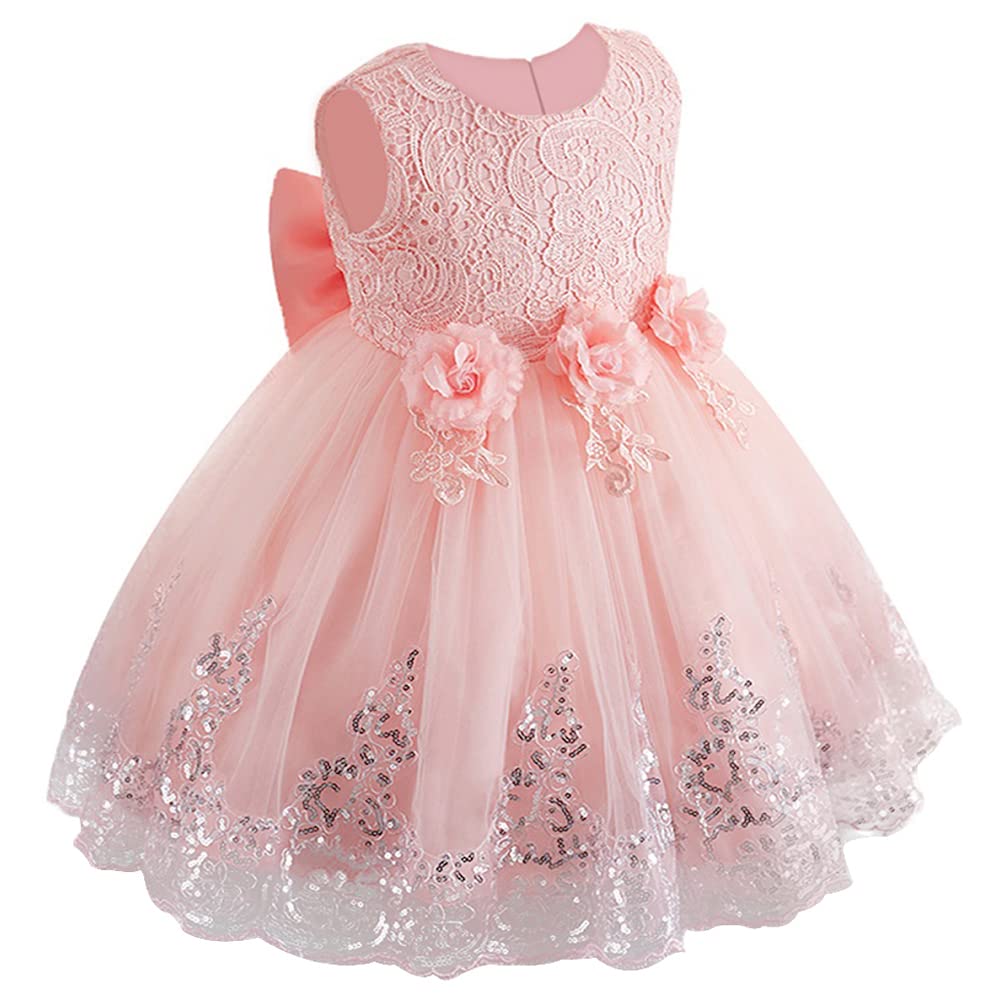 Lzh Baby Girls Dress Formal Gowns Pageant Birthday Lace Wedding Dress Toddler