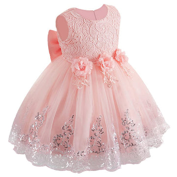 Lzh Baby Girls Dress Formal Gowns Pageant Birthday Lace Wedding Dress Toddler