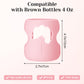 3 Pcs Silicone Bottle Sleeves Compatible With Dr Brown Glass Bottles 5 Oz For Dr Brown'S Wide Neck Bottles, Dishwasher-Safe Bpa