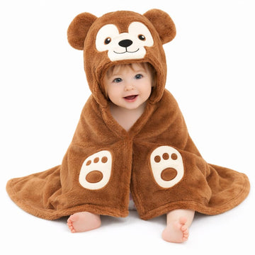 First Kick New Born Baby Blanket Pack Of Super Soft Bathrobe Baby Wrapper Cum Baby Bath Towel For Baby Boys, Baby Girls, Babies 