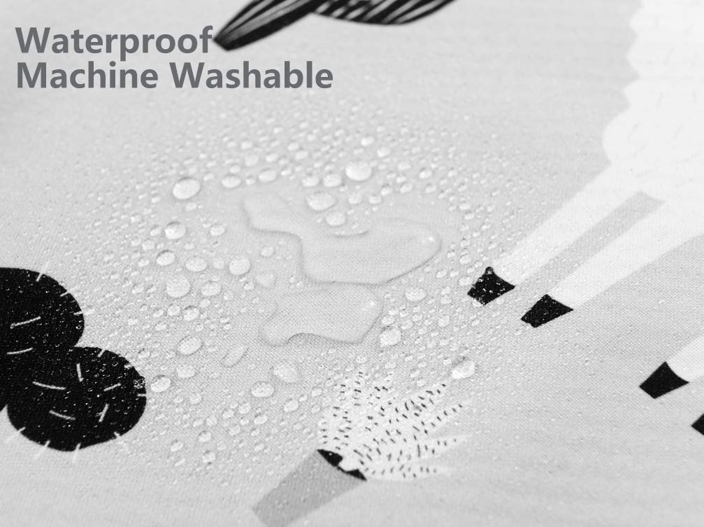 Baby Splat Mat For Under High Chair, 51 X 51 Inch Splash Mat, Waterproof And Washable Spill Mat, Anti-Slip Floor Protector