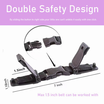 Seat Chest Harness Clip,Anti Escape Car Seat Strap Baby Harness Chest Clip,Baby Anti-Slip Safety Strap,For Car Seats,Strollers,H