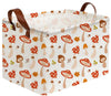 Sanjiaofeng Rectangular Kids Basket Cute Storage Bins,Mushroom Storage Basket with Handles.Clothers,Books,Kid s Gifts Bins. (Mu