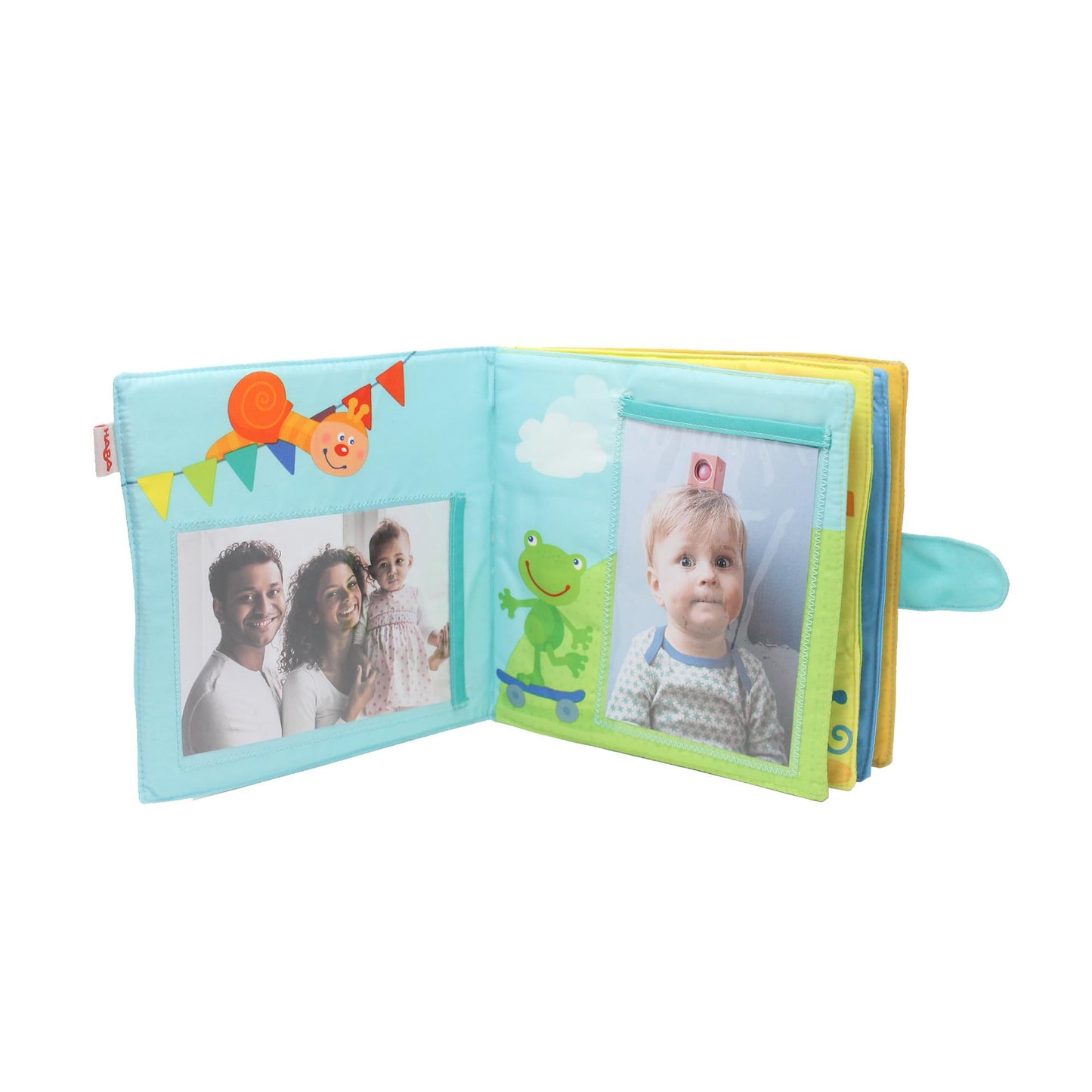 Haba My First Photo Album - Soft Fabric Baby Book Fits Eight 4' X 6' Photos For Ages 12 Months +