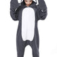Canasour Kids Sloth Onesie Halloween Cosplay Costume Girls Animal Unisex Outfuit One Piece Hooded Soft Pajamas Grey Party 8-10 Y