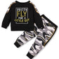 Tuemos Toddler Boy Clothes Lettle Sweatshirt Top + Camouflage Pants Outfit Set 18Months-5T, Black Camo Cc