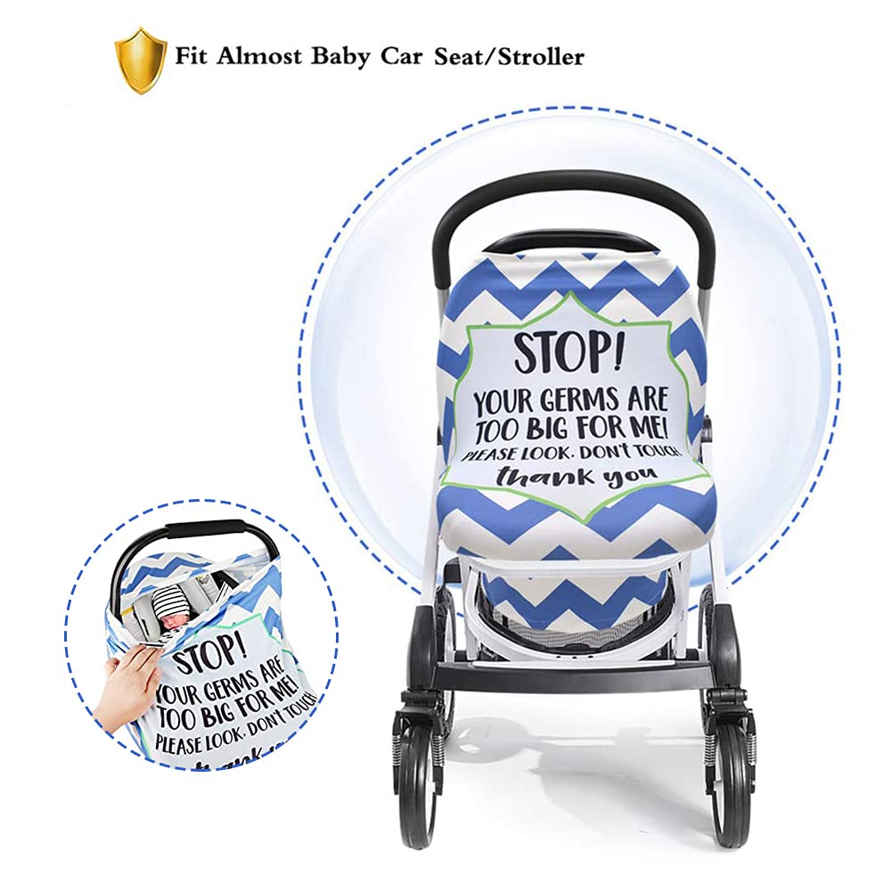 Metplus Stretchy Infant Car Seat Canopy, Metplus Baby Carseat Cover, Soft Nursing Breastfeeding Cover, Multi Use Newborn Carrier