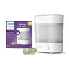 Avent Sterilizer With Ultra Air Soother Combo | No.1 Brand Recommended By Moms Worldwide | 2X* Better Germ Protection Vs Boiling