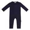 Kyte Baby Soft Bamboo Rayon Rompers, Zipper Closure, 0-24 Months (3-6 Months, Navy)