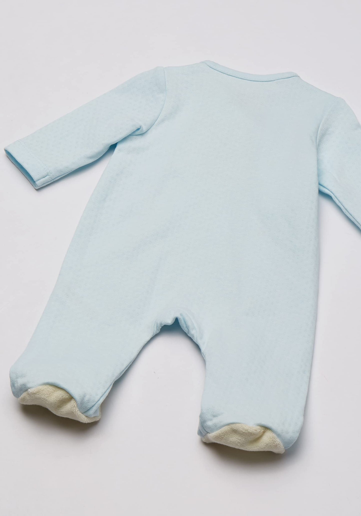Little Me Baby-Boys Cute Bear Footie, Light Blue, Newborn
