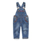 Kidscool Space Baby & Little Girls Denim Overalls,Jean Workwear,Light Blue,2-3 Years