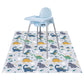 Splat Floor Mat For Under High Chair/Arts/Crafts By Clcrobd, 51' Waterproof Anti-Slip Food Splash Spill Mess Mat, Washable Port