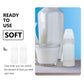 Exceart Ewborn Disposable Milk Bottle 5Pcs Clear Scale Milk Powder Bottles Infants Baby Bottles With Nipple (White)