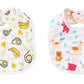 Babygo Muslin Cotton Baby Bibs | Pure Cotton 8Layer Super Absorbent Cartoon Print Feeding & Drool Bibs | UltraSoft, Washable &