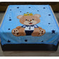 BLESS KRAFT Newborn Ultrasoft Double Layered Printed Wrapper Cum Baby Blanket for Babies (122L x 87W cm, Blue)