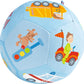 HABA Soft Baby Ball 5.5 Toys for 6-12 Months, Sensory & Tummy Time Play and Baby Ball for Play Pen, Vehicles Design to Encourage