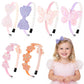 Patpat 6Pcs Colorful Shining Hairbands For Kids Girl, Sweetly Stylish Hair Band For Girls Kids Bow Butterfly Floral Headpiece He