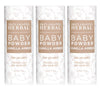 Baby Powder Talc-Free, Real Vanilla Amber Natural Scent, Cornstarch Free Arrowroot and Clay Based Powder, Synthetic Fragrance Fr