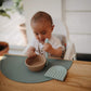 Mushie Silicone Suction Bowl | Bpa-Free Non-Slip Design (Dried Thyme)