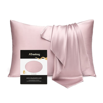 Atreebag Toddler Kids Pillowcase 100% Mulberry Silk, Hypoallergenic Soft Smooth Baby Pillow Cover Fits 13X18 12X16, Skin And Hai