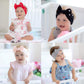 Babygiz Baby Girl Headbands-Infant,Toddler Cotton Handmade Hairbands With Bows Child Hair Accessories (Beige)