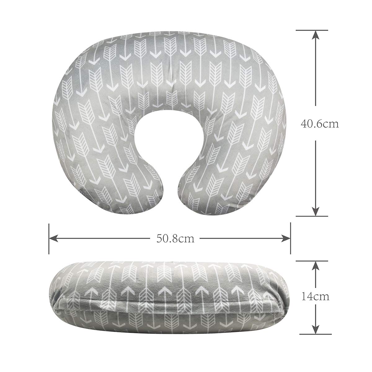 Alvababy Minky Nursing Pillow Cover | Soft And Comfortable| Best For Breastfeeding Moms | Soft Fabric Fits Snug On Infant Nursin