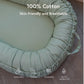 Infant Lounger Cover, 100% Organic Cotton, Newborn Essentials, Baby Gifts | Cover Only (Spring Green)