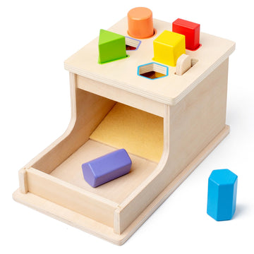 Busy edition Montessori Toys for Babies 6-12 Months, Wooden Object Permanence Box for Babies, 9 Month Old Baby Toddlers, Prescho